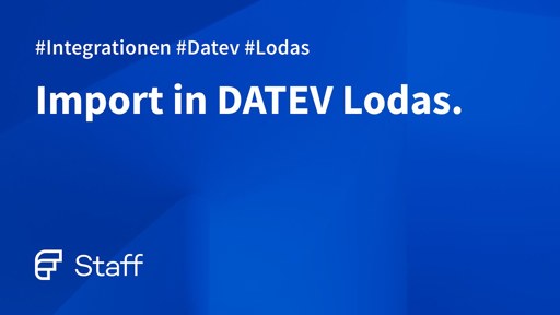 Import in DATEV Lodas